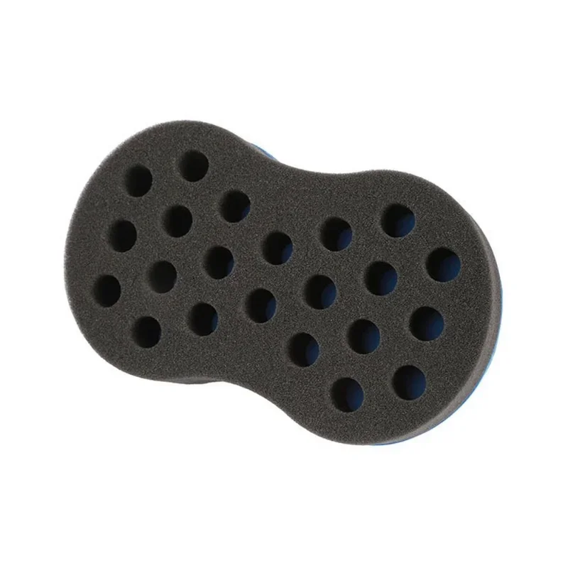 Curly Hair Styling Sponge Brush Double Sided  Sponge Brushes Multi-holes Side Braid Twist Hair Curl Wave hair brush for Afico 4