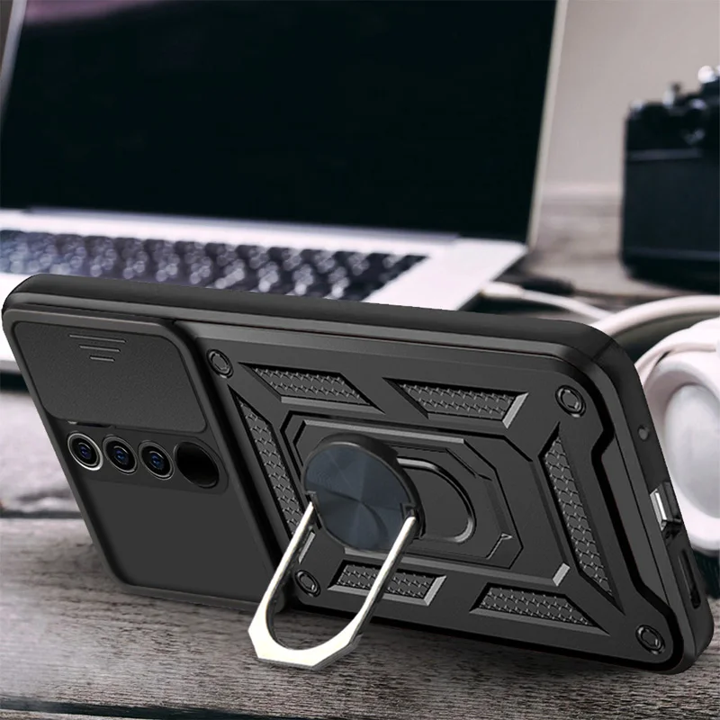 Shockproof Armor Case with Car Holder & Camera Lens Protection