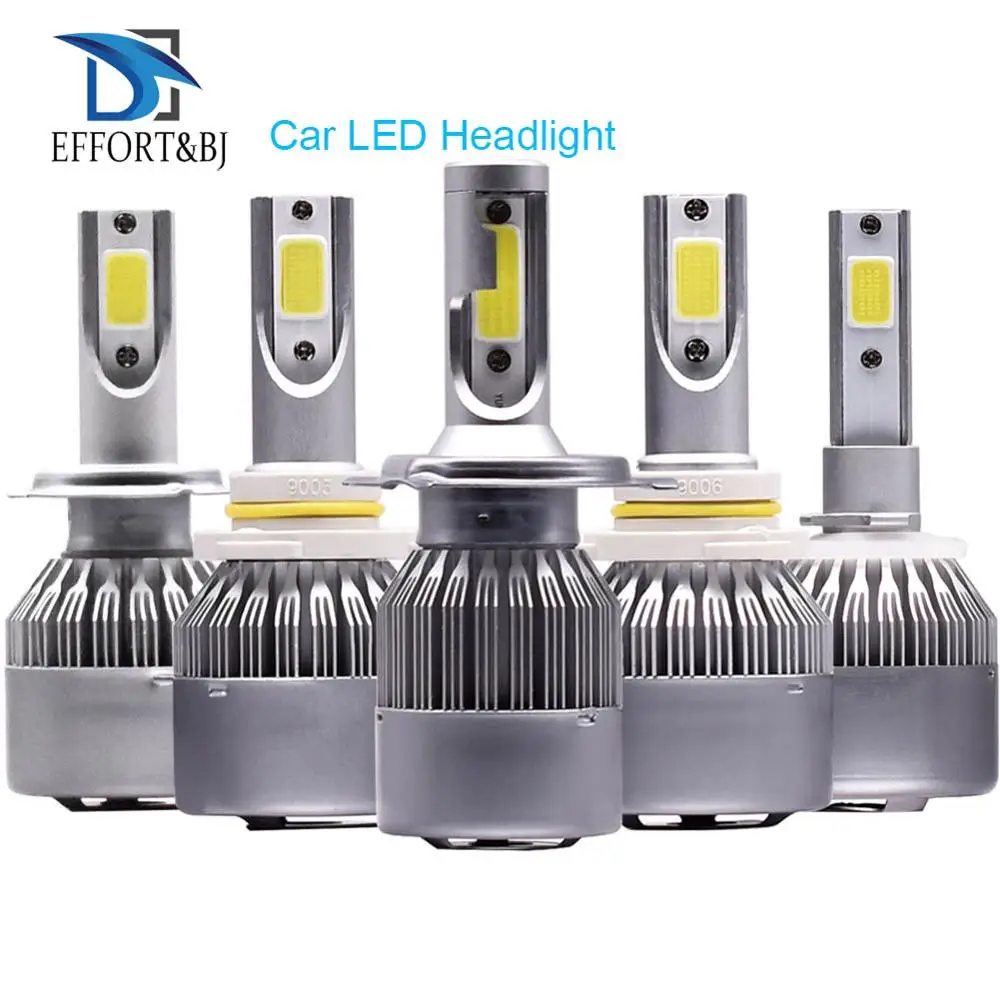 

Effort&BJ Car LED Headlight H7 Bulb H3 H4 H8 H9 H11 H13 9005/HB3 9006/HB4 9004 9007 110W 26000LM T2 Auto Headlamp COB Light