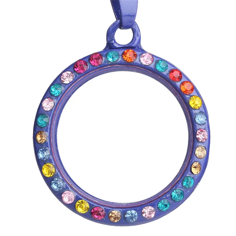 10PCS Round Mix Rhinestone PU Leather Rope Floating Locket Alloy Pendant Charm Jewelry DIY Making Necklace Keychain Women Men