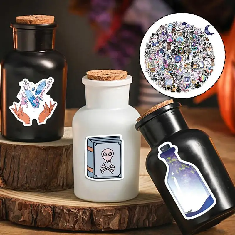 Potion Labels 300 Pieces Potion Label Halloween Decoration Spooky Stickers Apothecary Labels Halloween Bottle Decals For