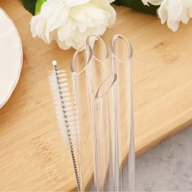 Reusable Bubble Tea Glass Straw  Glass Drinking Straws Bubble -  Eco-friendly - Aliexpress