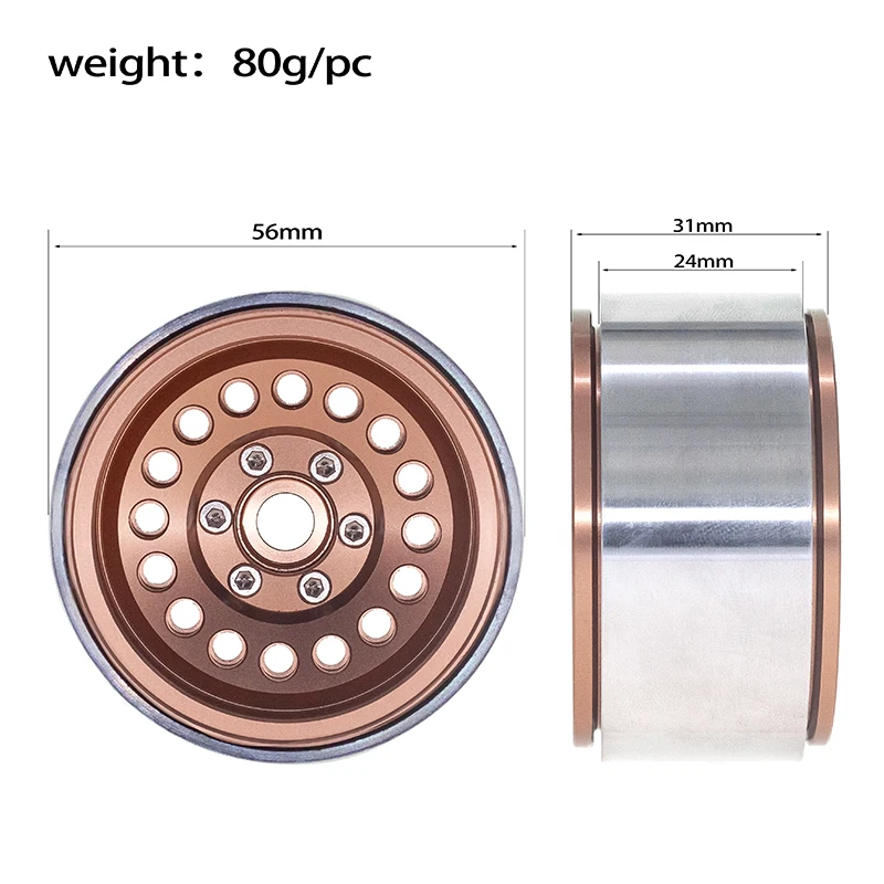 Châssis en alliage aluminium de la Voiture RC Tout Terrain 4WD 2.4GHz, montrant les suspensions