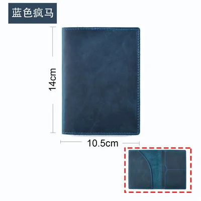 Customizable Cowhide Leather Passport Holder with Air Ticket Slot