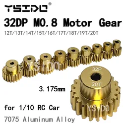 YSIDO 32DP M0.8 3.175mm 12T 13T 14T 15T 16T 17T 18T 19T Pinion Motor Gear for Traxxas 1/10 RC Car Truck Brushed Brushless Motor