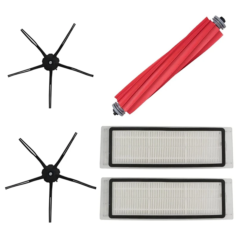 

Сменный Набор аксессуаров для Xiaomi Roborock Q5 Q5 +, основная щетка для пылесоса, боковые щетки, фильтры НЕРА