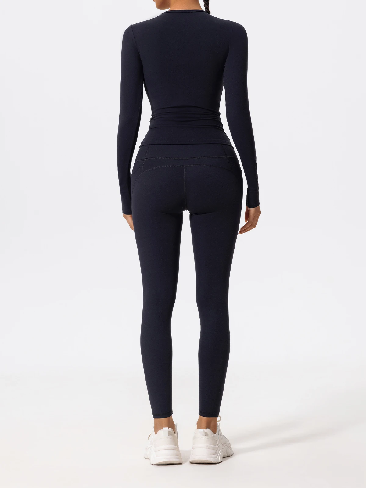 Hearuisavy Ultraweiche Stoffe, 2-teilig, langärmelig, enges Fitnessstudio-Set für Damen, schnell trocknendes Oberteil, Yoga-Kleidung, Workout, Sport-Shirts, Anzug für Damen – Detail 26