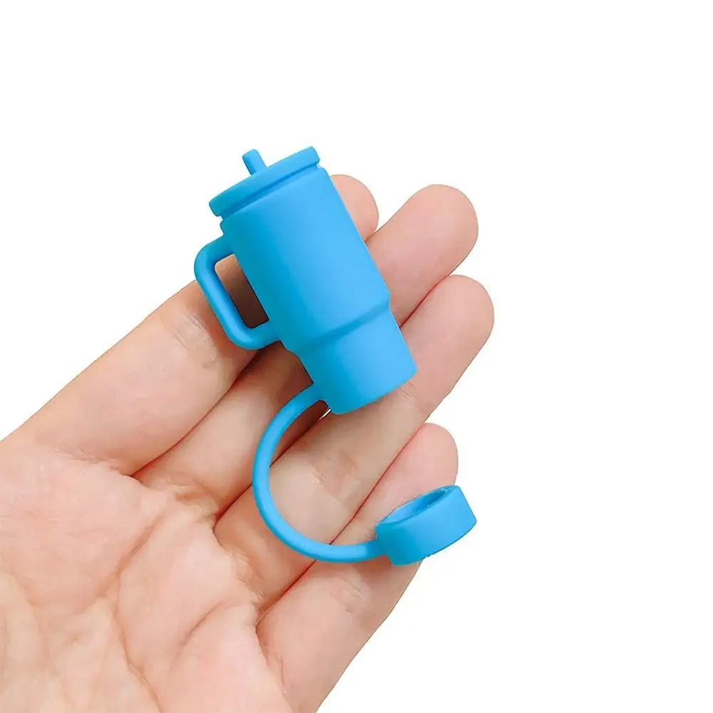 10mm Straw Straw Tips Covers Good Sealing Snail Grass Elephant Cactus Straw Topper Silicon Dust-Proof Straw Tips Lids