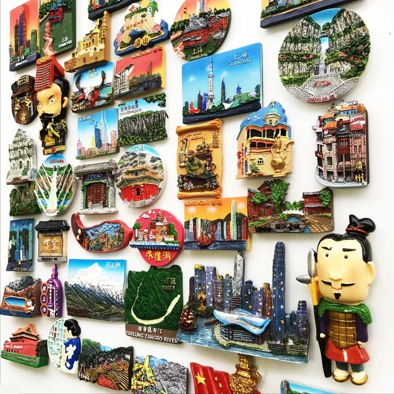 Magnetic Fridge Stickers China Cities Tourist Souvenirs Home Decor