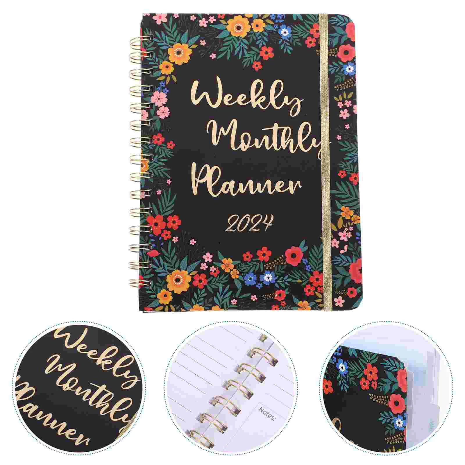 

Еженедельный ежемесячный планировщик 2024 блокнот планировщик фитнес упражнений Блокнот