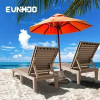 Outdoor Chaise Lounge Set of 2, Adjustable Pool Lounge Chair with 5 Positions Backrest, Waterproof Sun Loungers for, Customized 6