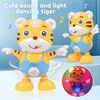 Electric dancing tiger light music dancing doll tiger baby gift toy 1