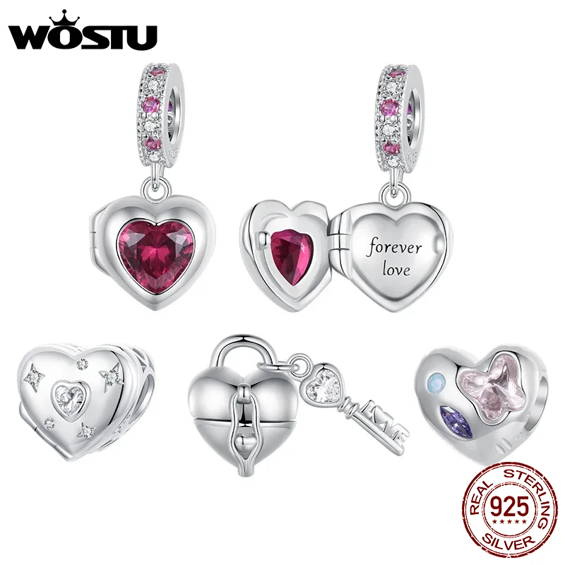 Regalo Sentimental Abalorio Corazón Plata Ley 925 LSDesigns - Para