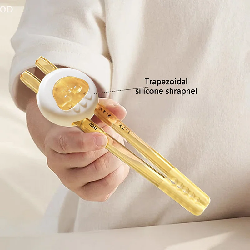 Kids Tiger Mouth Training Chopsticks Silica Gel Baby Safety Learning Aid Chop Sticks Cartoon Tools Correction Of Grip Posture