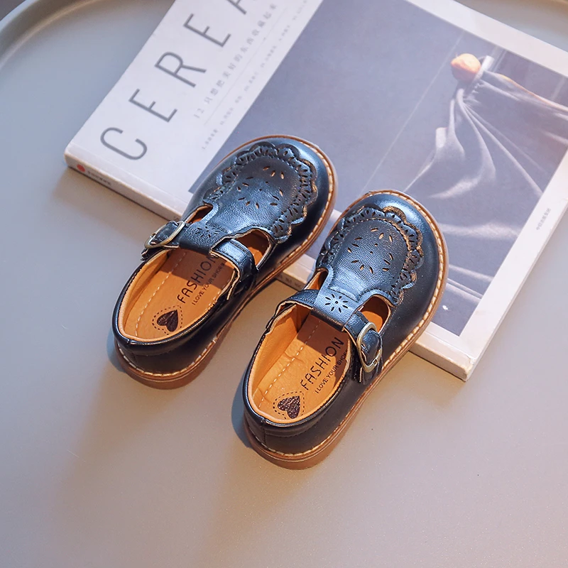 Baby Children's Leather Shoes Four Seasons Models Brown Soft Boys Girls Baby Casual Shoes Beige Fashion Kid Walking leather shoes kids shoes