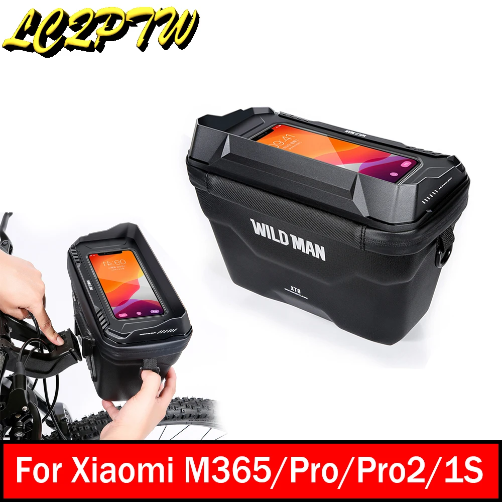 

Handlebar Bags for Xiaomi 3 M365 Pro 2 Mi4 Pro 1S Electric Scooter Waterproof Large Capacity Transparent Bag Zipper Camera Pouch