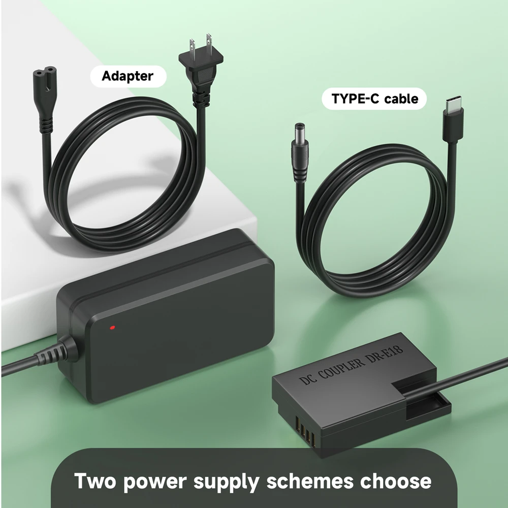 Palo-ac Adaptador de Alimentação Canon Eos Eos 77d 200d 250d 750d 760d 800d 850d 850d 8000d lp E17 Lpe17 Ack-e18 Dr-e18 - Image 5