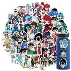 Autocollants imprimés YuYu Hakusho, affiche de café à la mode et Stickers muraux de Salon, valise, Skateboard, téléphone, jouet, 10/30/50 pièces 