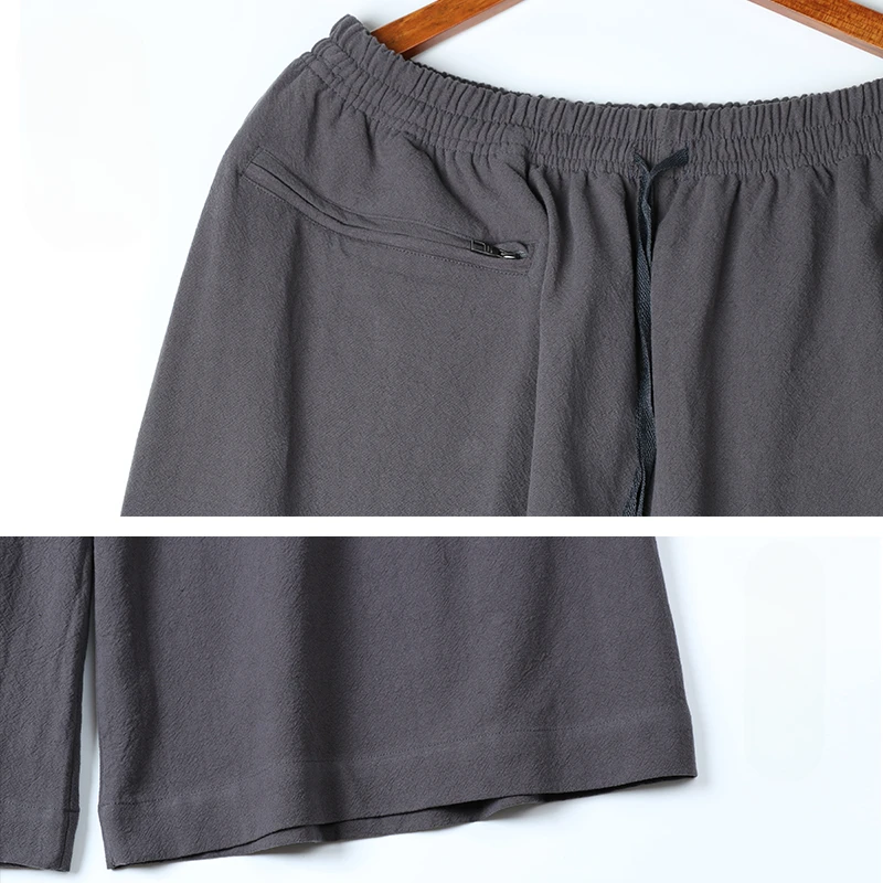 Thick Cotton Buddhist Monk Shaolin Pants Kung fu Tai chi Trousers Wide Leg Martial arts 4 Colors
