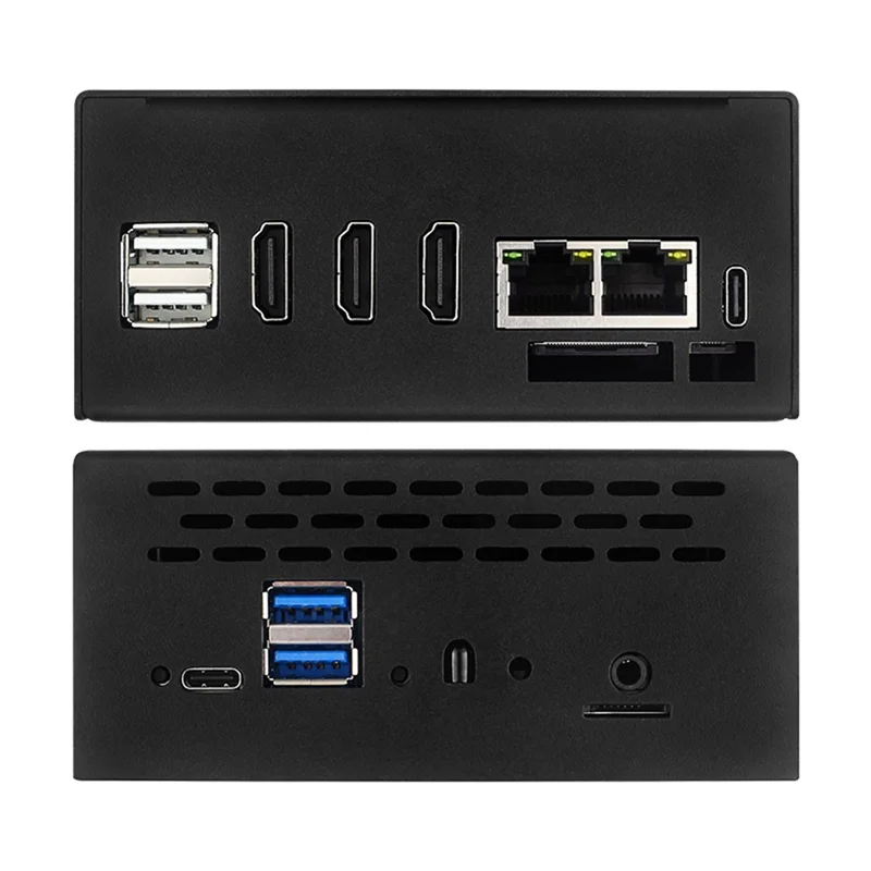 ABAN 5 Plus 메탈 케이스 (냉각 팬, 방열판, 안테나 2개 포함) WiFi6 BT 지원, 5 Plus 4/8/16GB 용