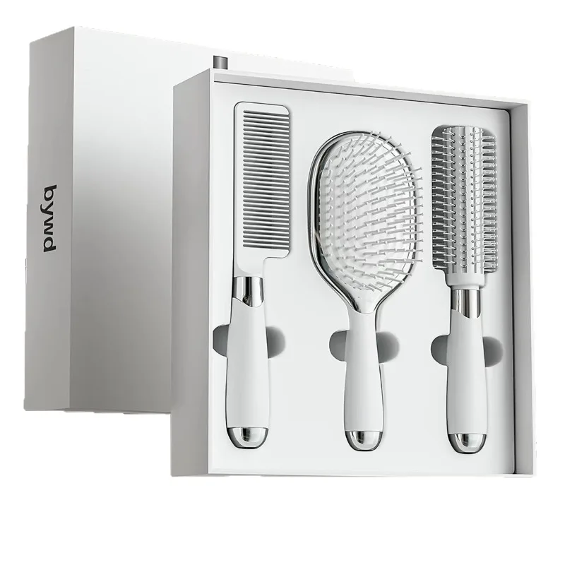 고급 라이트 럭셔리 두피 마사지 빗 롤 빗 헤어 엉킴 방지 브러쉬 드라이/웻 겸용 와이드 톱니 헤어 빗 선물용