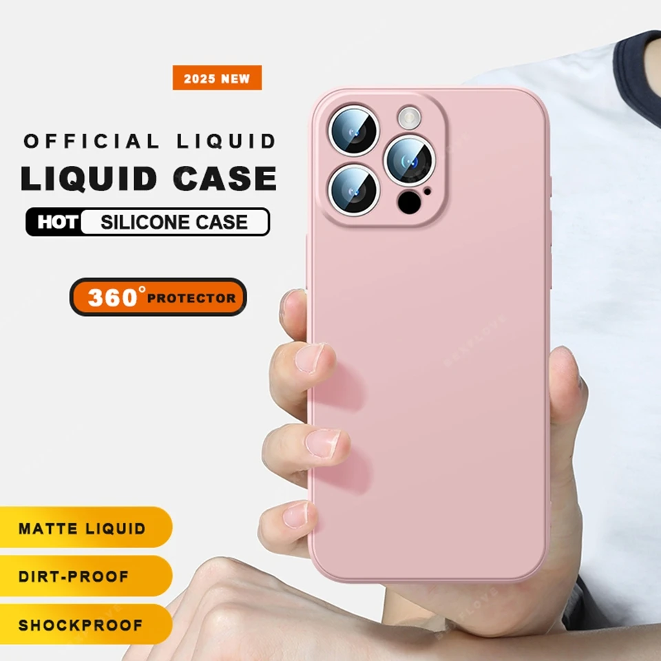 Lanyard Phone Case with Liquid Silicone Strap and Protective Chain Cover