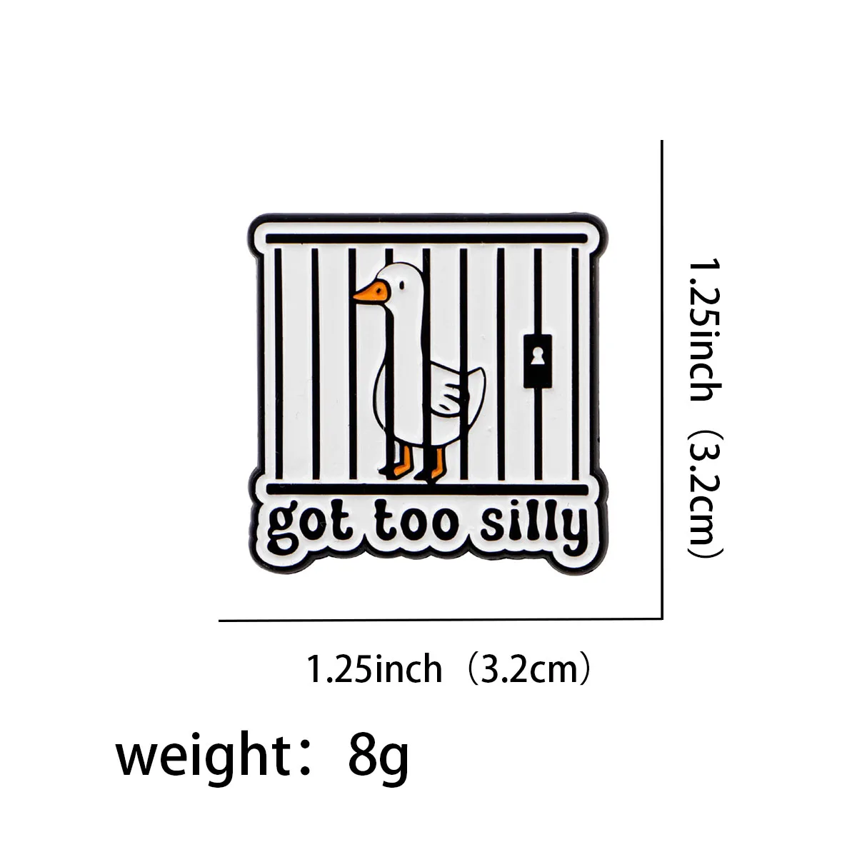 Niedliche Ente Emaille Pin Cartoon Tier Zitat Broschen auf Kleidung Pins für Rucksäcke Revers Frau Männer Schmuck Geschenk für Freunde – Detail 2