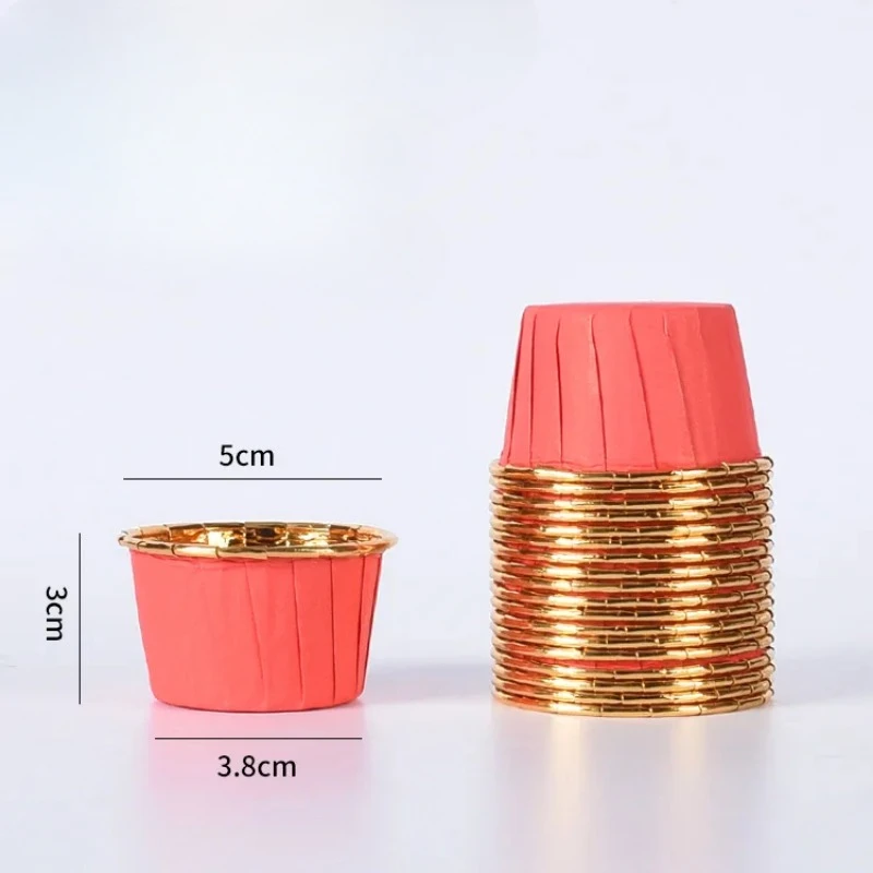 Mini Cupcake Vormpjes Papier - 3,8 cm (50 stuks)