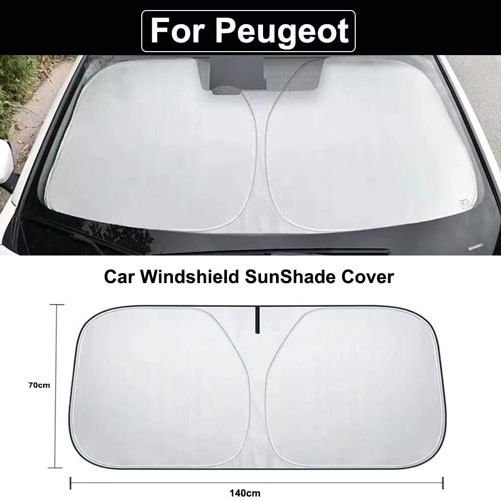 Car Windshield SunShade Cover for Peugeot RCZ 3008 2008 4008 Anti UV Car Accessories car sunshade windshield sunshade windshield sun shade