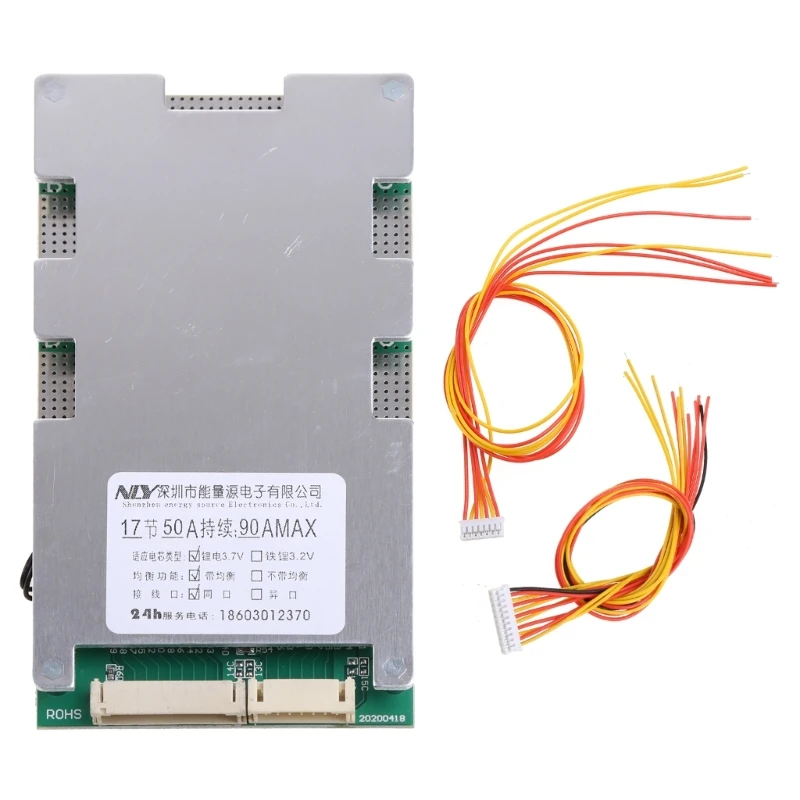 

Portable 17S 60V 50A for PROTECTION Board Li-ion Cell BMS- PCB R7UA