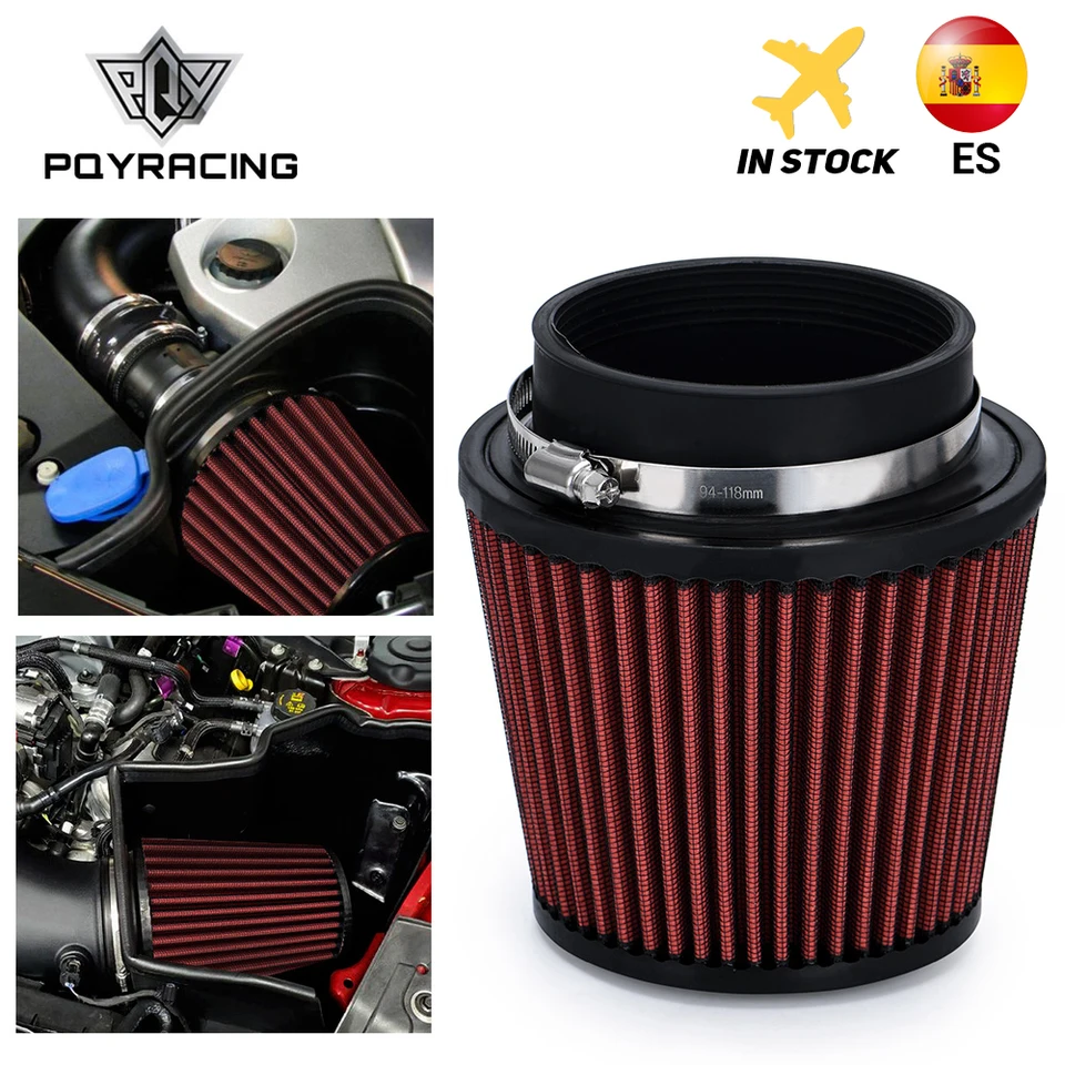 Filtro Aria Universale A Cono In Cotone Oliato - Presa D'Aria Performance Per Auto, Diametro 100 Mm