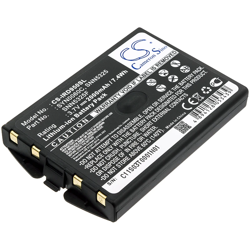 GreenBatteryPowerCamernoSino 2000mAh 3.7V 7.4Wh Satellite Phone Li-ion Battery for Iridium 9500, 9505, SYN0060C,SNN5325,SNN5325F