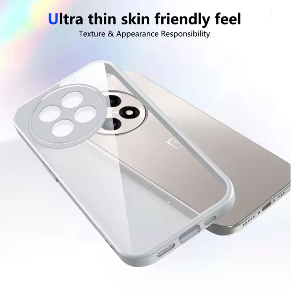 Durable Transparent Silicone Shockproof Case with PC Back & TPU Bumper