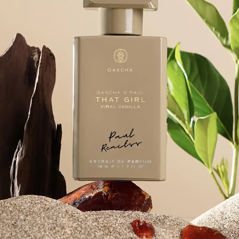 OAKCHA neutral perfume, pink sweet fragrance Bergamot, Jasmine, Vanilla, Yuchuang, Wood, 50ml 3