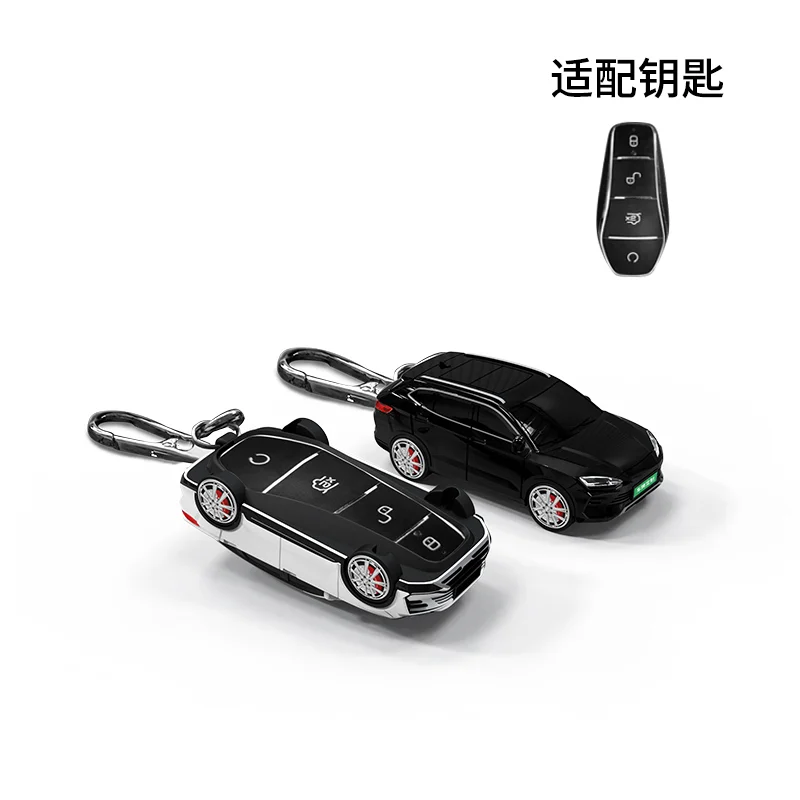 HIBEYO Coque De Protection En Silicone Pour Clé De Voiture BYD Han Ev Tang Dm Qin Plus Song Pro MAX Yuan Dolphin E2 Atto 3 Coque De Protection Pour Clé Télécommande 4