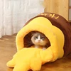 Cat Bed House Removable Plush Mat Cats Puppy Four Seasons Cushion Basket Honey Jar Shape Machine Washable Pet Accessories 3
