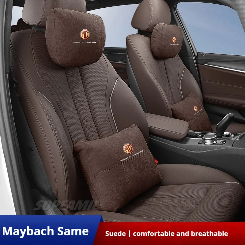 Suede Neck Support Car Pillow 2