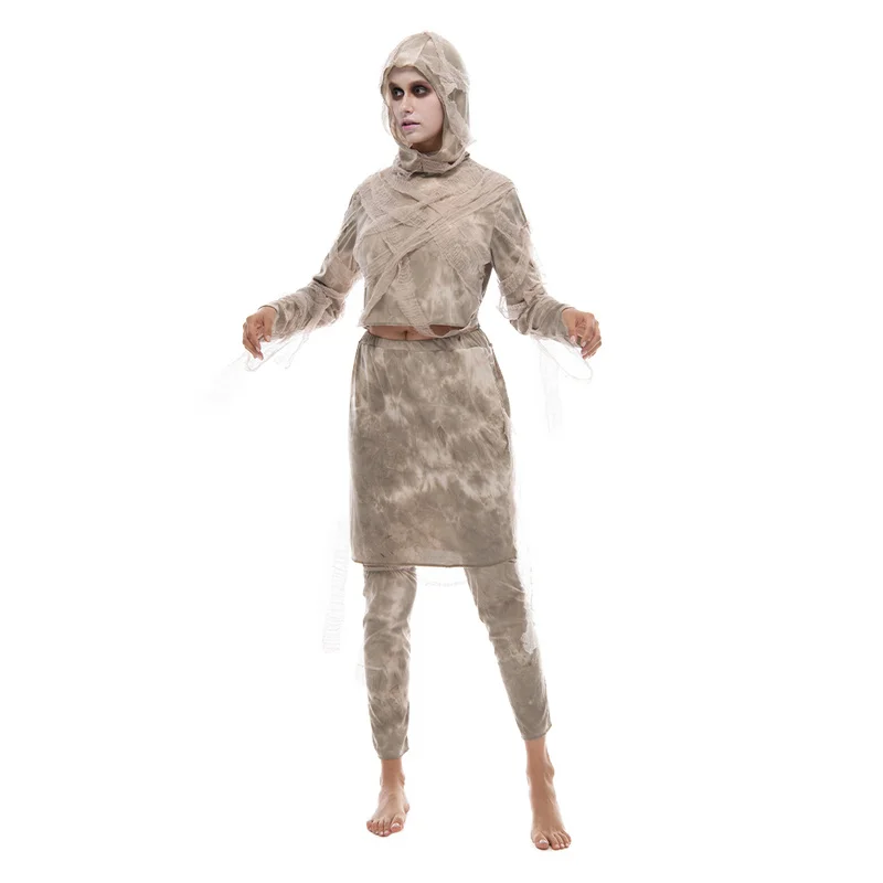 Cosplay Costume Family Halloween Horror Mummy Wrap Adult Scary Egyptian Carnival Easter Purim Fancy