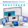 MOKiN USB C Docking Station Dual HDMI Monitor Adapter USB C Hub 3 Monitors Adapter with 4K Dual HDMI Displayport VGA 100W PD 3.0 3