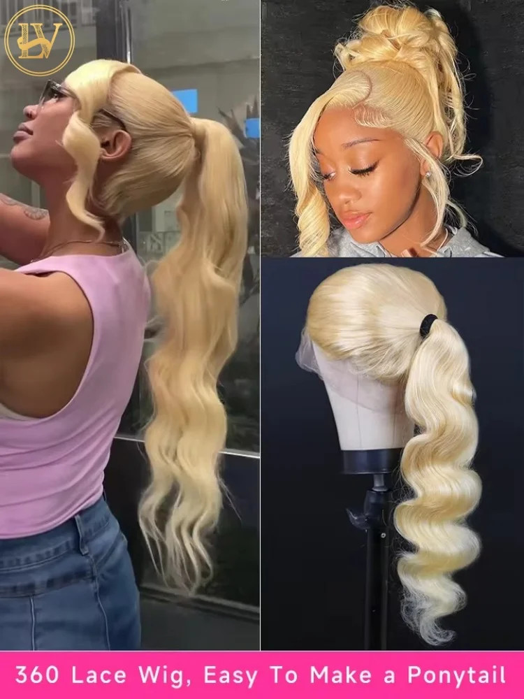 40 Inch 613 Straight Lace Front Wig Human Hair Brazilian Honey Blonde Body Wave 250 Density13x6 Blonde Human Hair Wigs for black 4