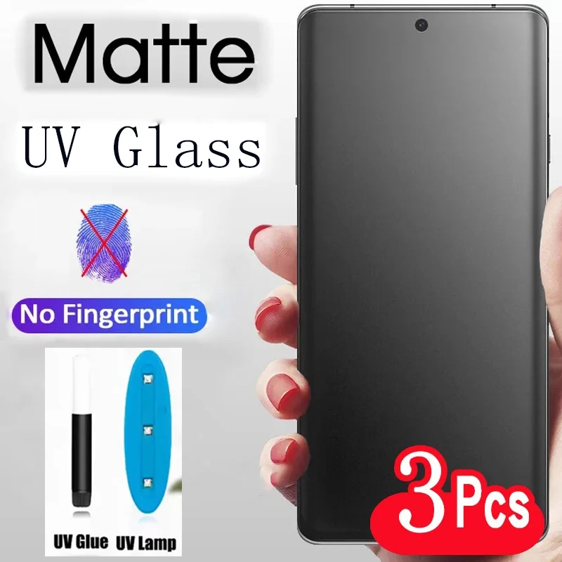 

UV Matte Tempered Glass Film For Samsung S24 S22 S23 Ultra Screen Protector Galaxy Note 10 20 8 9 S8 S9 S10 Plus S20 S21 Glass