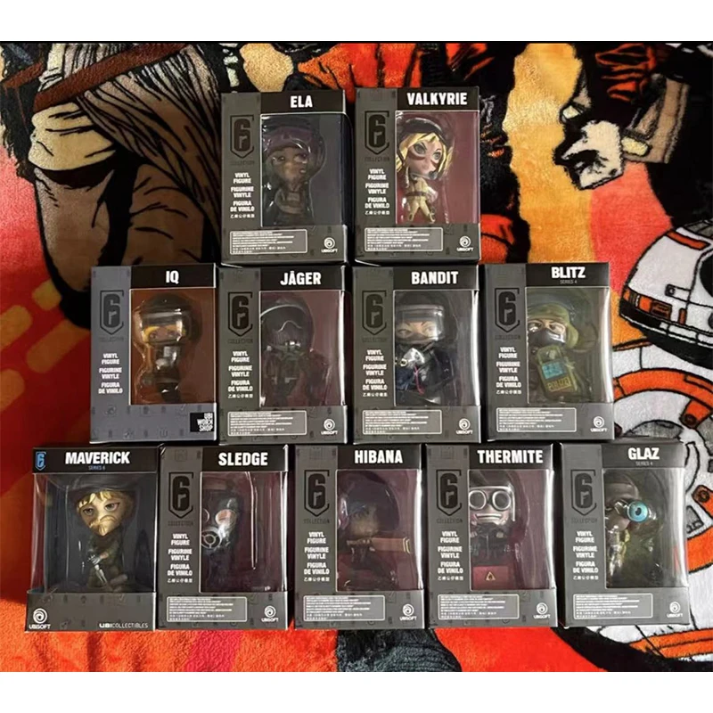 Original Rainbow Six Siege R6 Q Version Doll 10cm Figure Toy