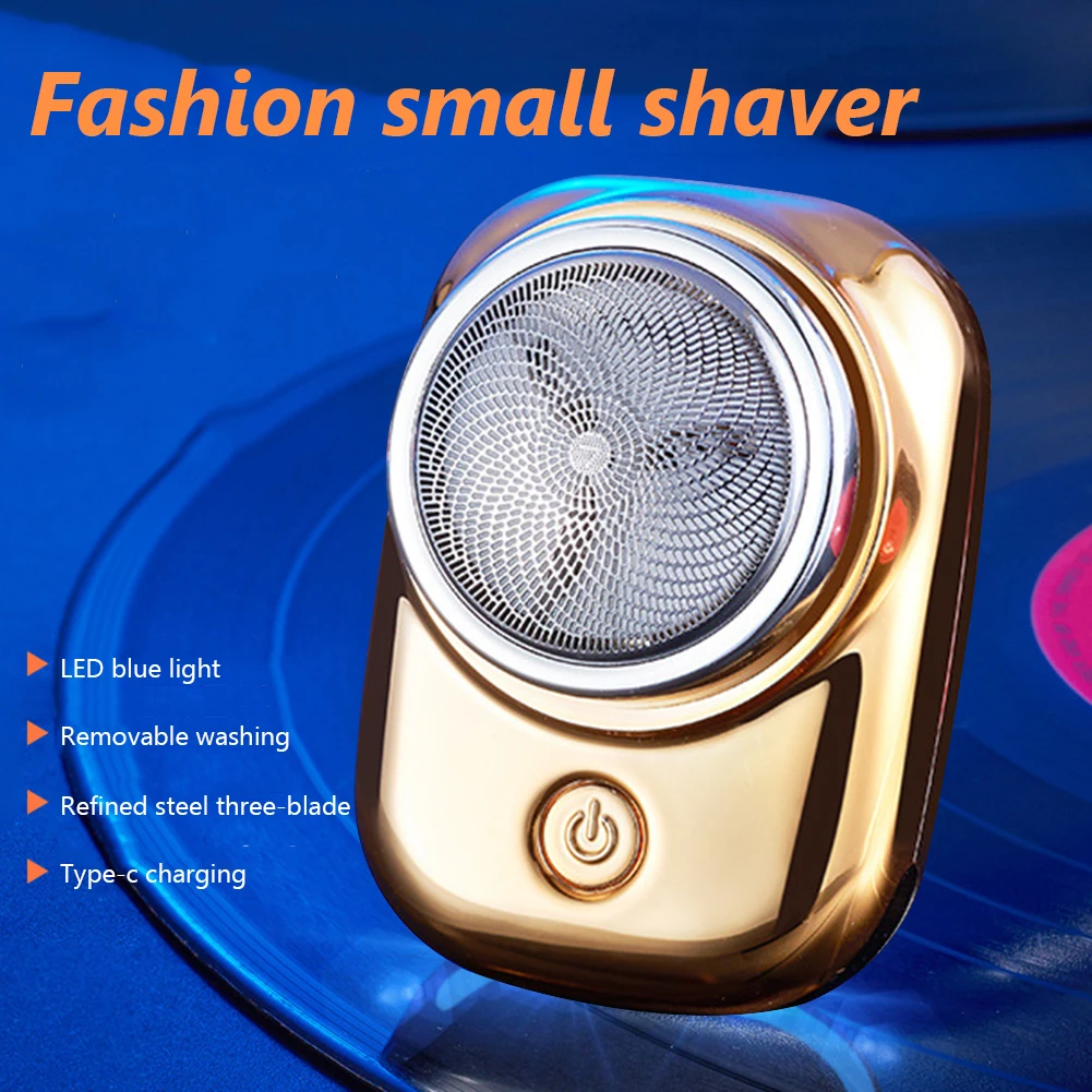 Portable Mini Electric Shaver USB Rechargeable Men Cordless Shaving