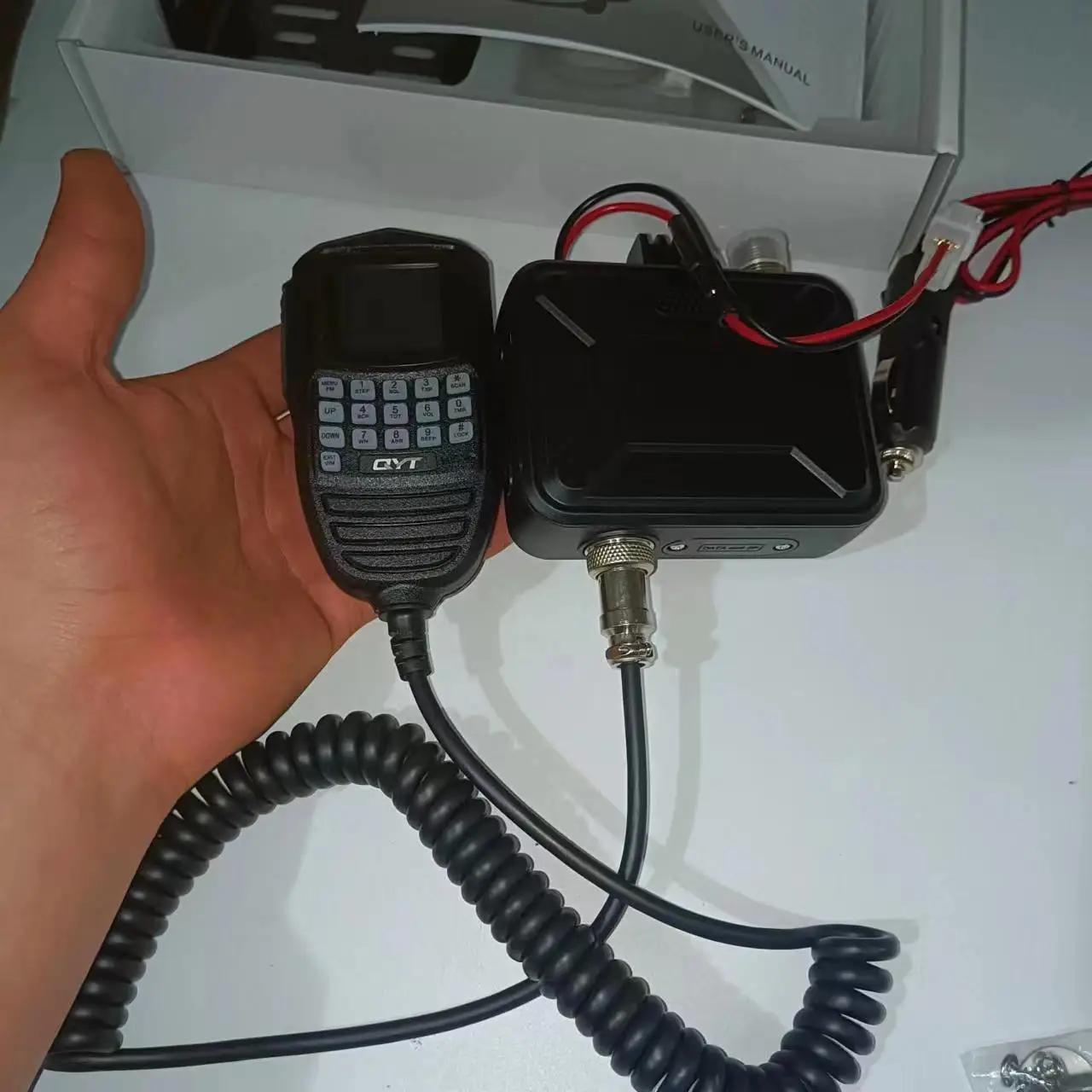 QYT Car Two Way Radio Waterproof 25w UHF VHF Dual Band Car Walkie Talkie WP12 Mini Mobile Radio Transceiver