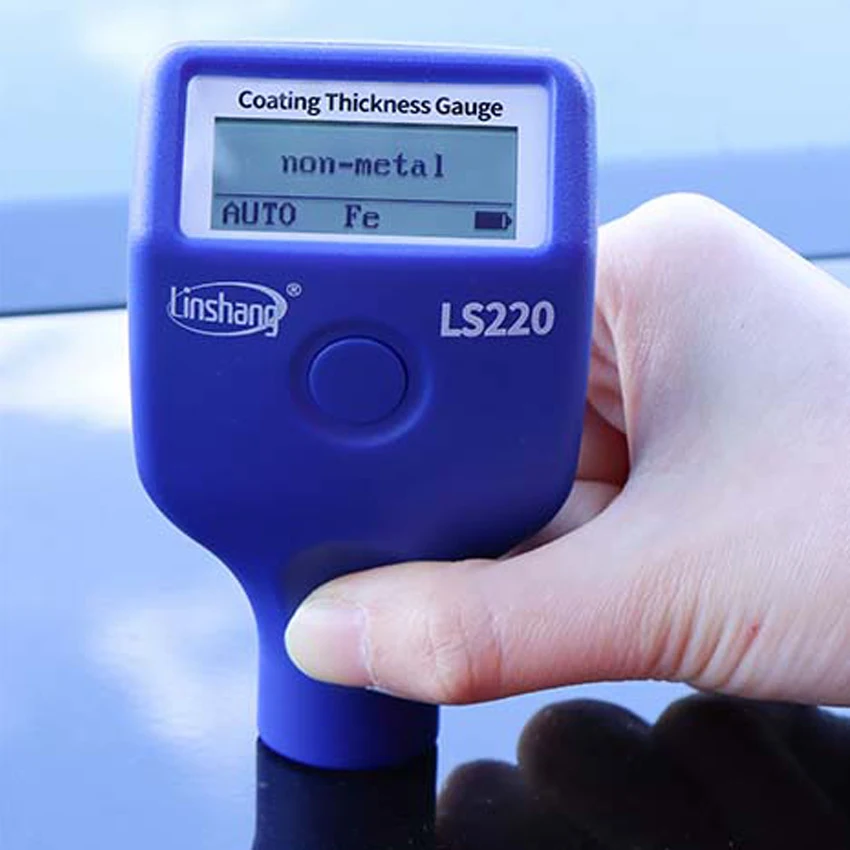 

LS220 Digital Coating Thickness Gauge Tester with built-in integrated ruby tip probe Fe/NFe No calibration easy to operate