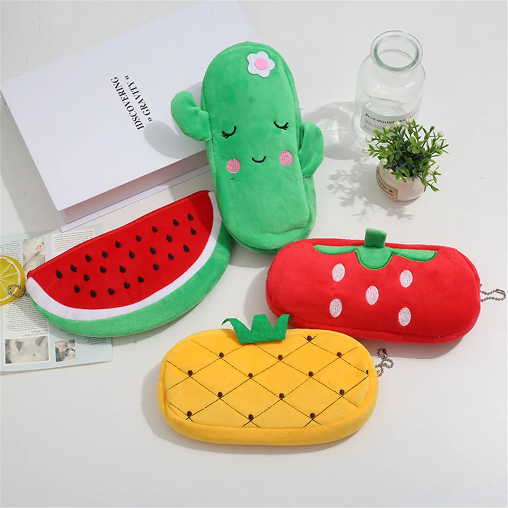 Plush Coin Purse 10CM 20CM Plush Purse Coin Bag Fruit Animal Plush Bag