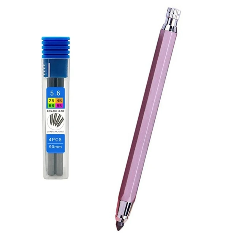 53CC 5.6mm 드로잉 스케치 연필 기계 연필 제도 연필 드로잉 스케치 음영을위한 미술 용품