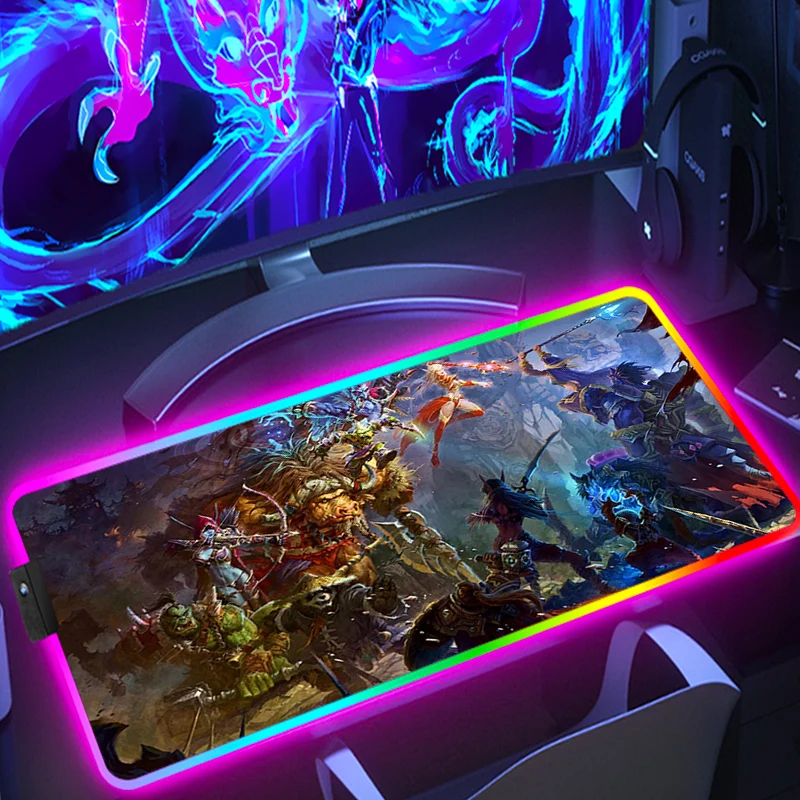 World Warcraft Gaming Mouse Pad Rgb World Warcraft Large Mouse Pad Rgb World Aliexpress