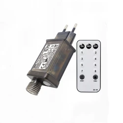 Universal LED Lamp Power Supply Adapter - 8 Modes, IP44 Waterproof, AC to DC Transformer (220V/110V to 31V) (31V 12W EU remote)
