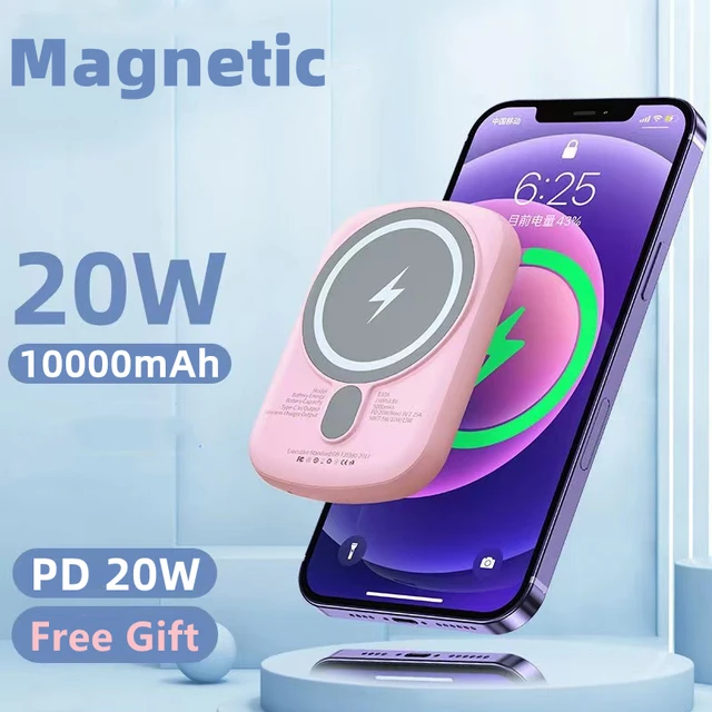 Magnetic Wireless Powerbank Iphone  Magnetic Wireless Charger Power Bank -  Baseus - Aliexpress